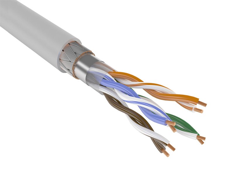 SFTP 4PR 24AWG, CAT5e, OUTDOOR, 305м. REXANT (01-0344)