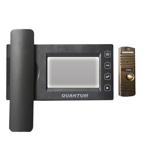 QM-437C_SET1 (черный)+Выз. панель (бронза) - купить в интернет магазине с доставкой, цены, описание, характеристики, отзывы