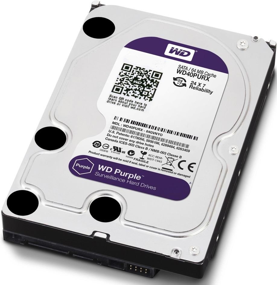 HDD 4000 GB (4 TB) SATA-III Purple (WD40PURX) - купить в интернет магазине с доставкой, цены, описание, характеристики, отзывы