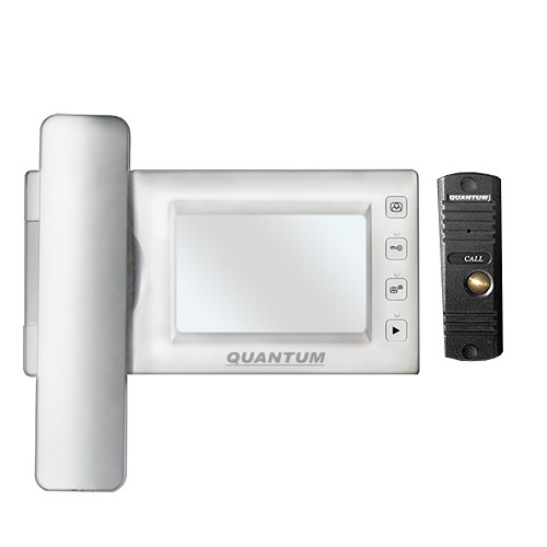 QM-437C_SET3 (белый)+Выз. панель (серебро) - купить в интернет магазине с доставкой, цены, описание, характеристики, отзывы