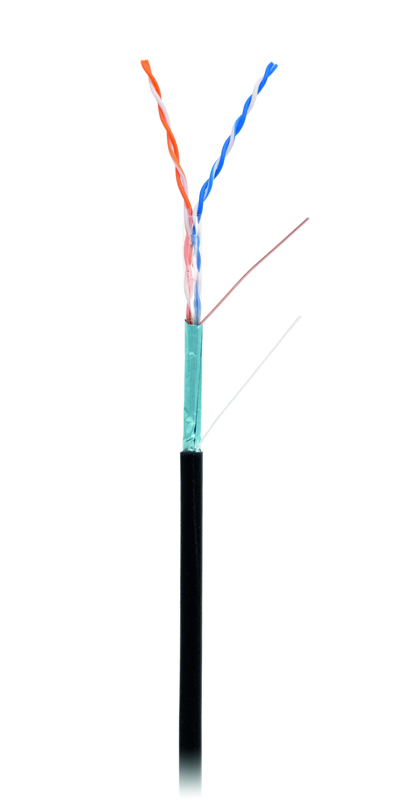 F/UTP 2pair, Cat5, Out, PE (EC-UF002-5-PE-BK)