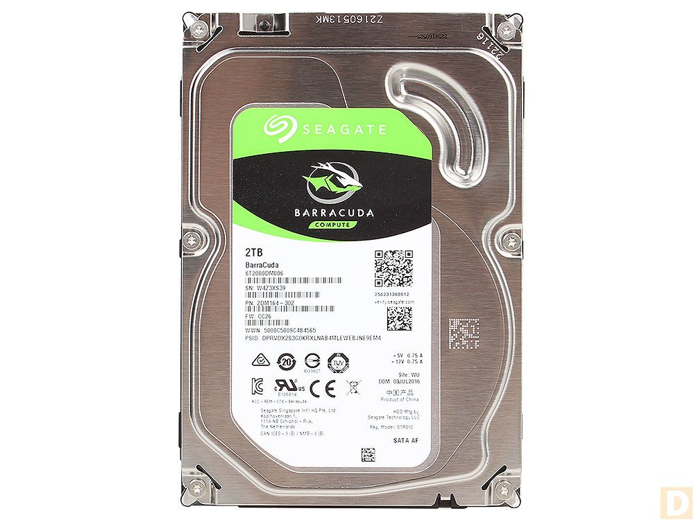 HDD 2000 GB (2 TB) SATA-III Barracuda (ST2000DM006) - купить в интернет магазине с доставкой, цены, описание, характеристики, отзывы